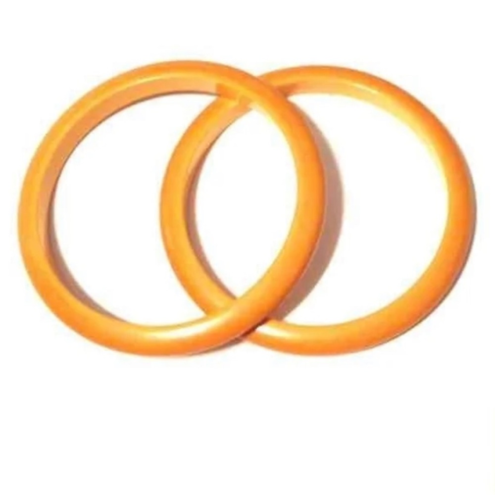 2 Butterscotch Bakelite Bangles - image 1